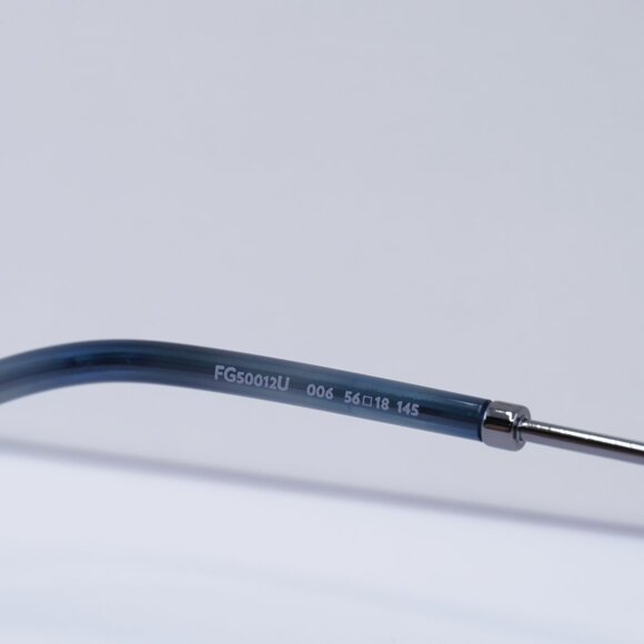 Fred FG50012U 006 Rectangle 56mm Eyeglasses - Gunmetal - Picture 9 of 10